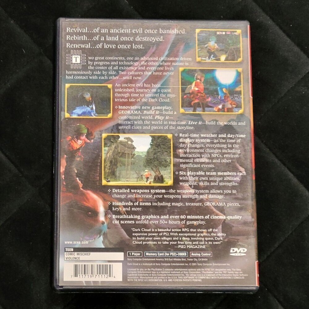 Dark Cloud COMPLETE PS2 COMPLETE Sony Playstation 2 - Picture 2 of 4